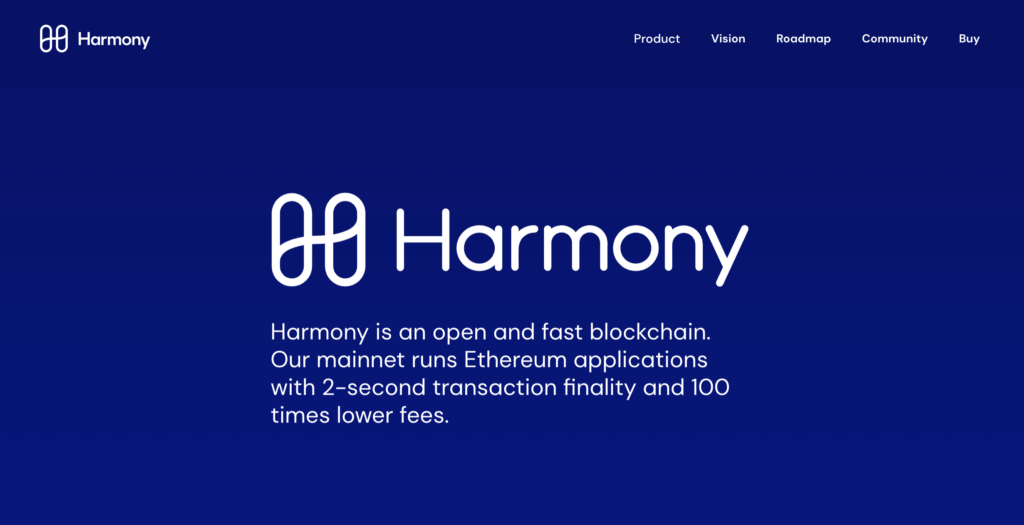 仮想通貨Harmony(ハーモニー)公式サイト